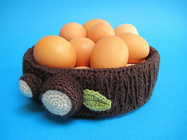 Easter Egg Bowl Basket Tree Trunk
