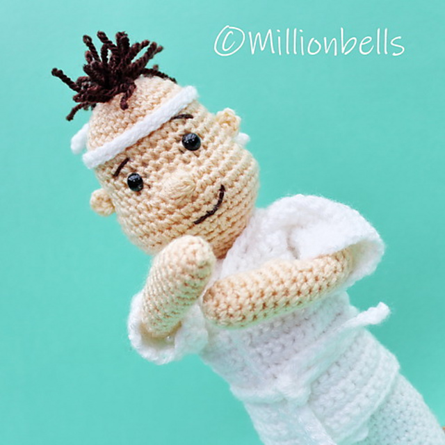 Taekwondo Doll Amigurumi Martial Arts