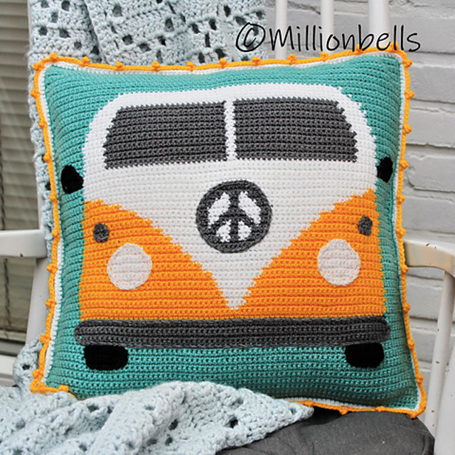 Pillow Cover Classic Camper Van