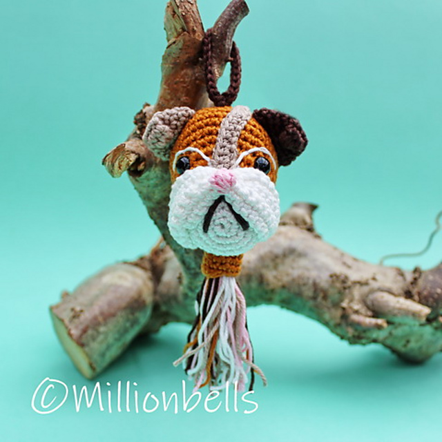 Keychain English Bulldog Puppy
