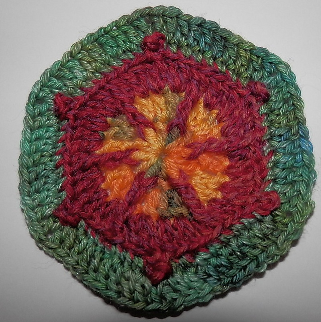 Flowered hexagon
