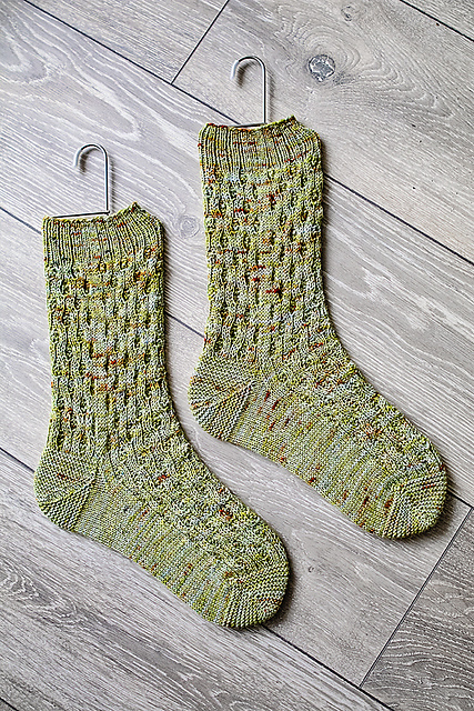 Autumn Bark Socks