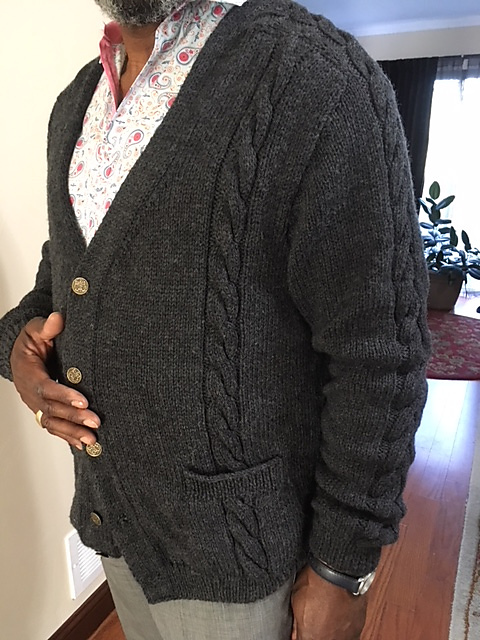 Cardigan with Saddle Shoulder