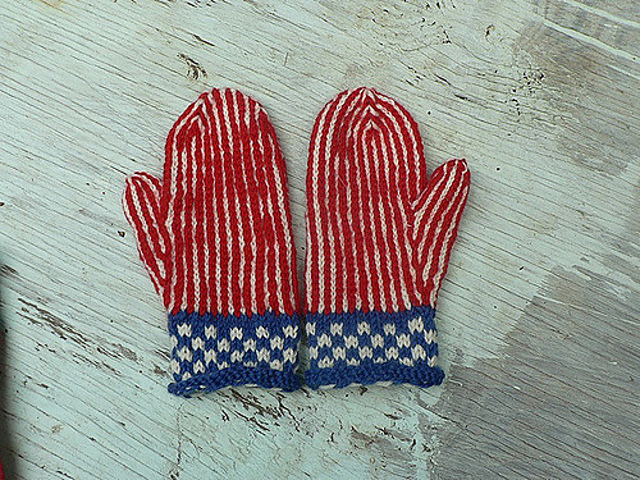 Striped Mittens