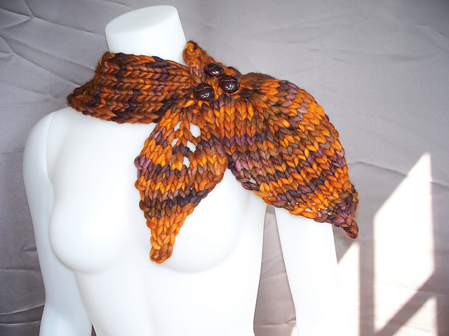 Ravelry: Falling Leaves Neck Wrap pattern by Donald Waalen