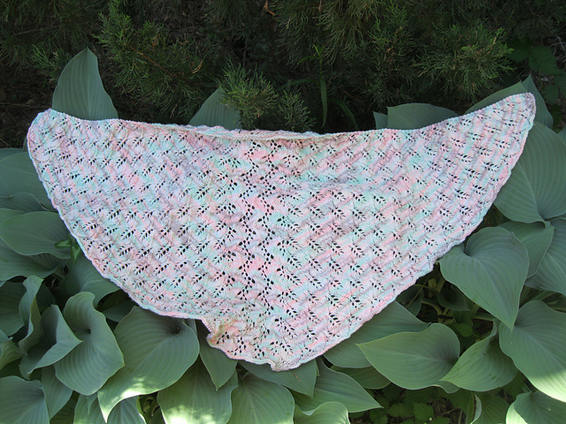 Cascading Leaves and Vines Shawl