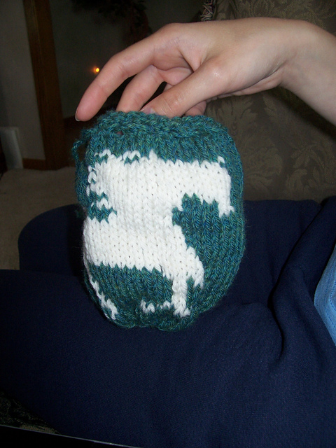 White Horse on Green