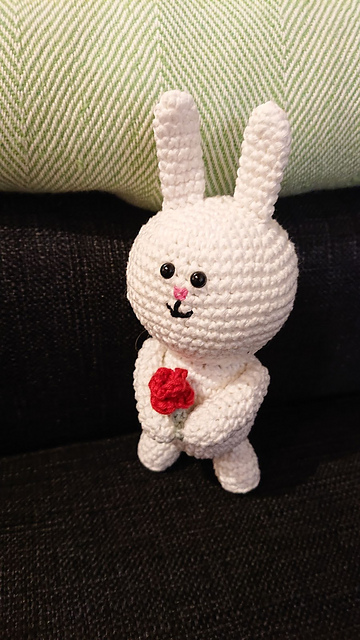 Bunny with a flower