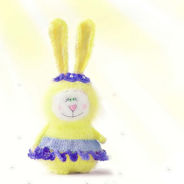 Yellow bunny toy