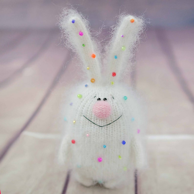 Dotted bunny (knit)
