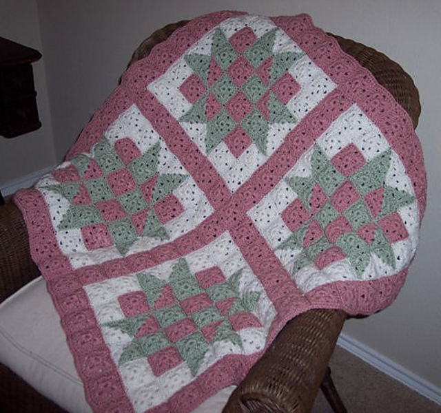 Baby Blocks Crochet Quilt