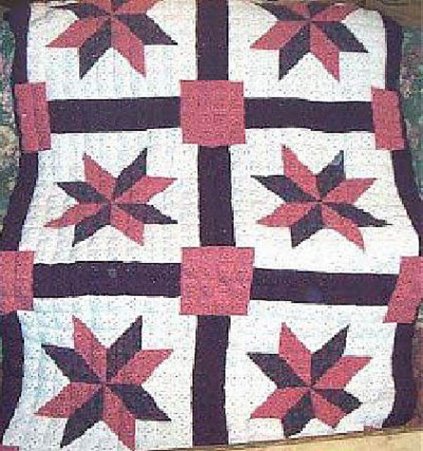 Purple Pinwheels Crochet Quilt