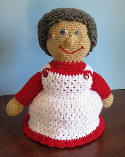 Mrs Santa Claus Crochet Doll