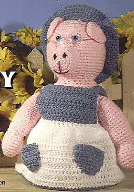 Granny Pig Crochet Doll