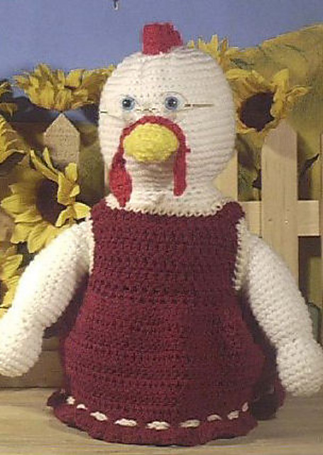 Granny Chicken Crochet Doll