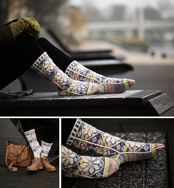 Laurie's Chrysanthemum Knee-Highs