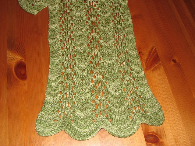 Feather and Fan Shawl or Scarf