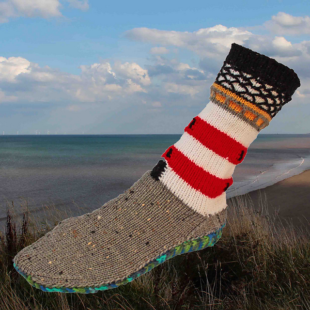 Point of Ayre Lighthouse Socks