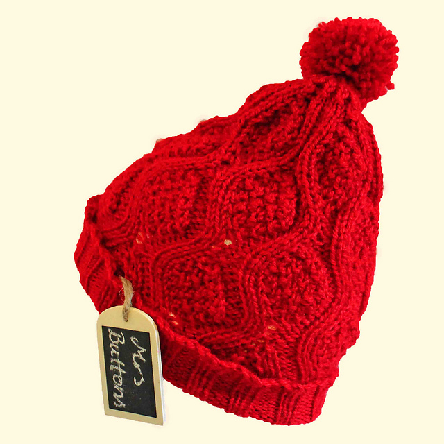 Diamonds and Ribs Beanie Hat