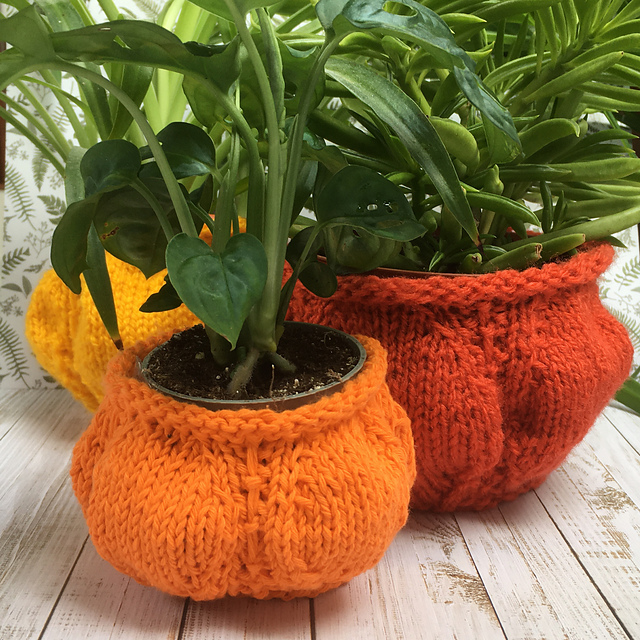 Pumpkin Plant Pot Covers