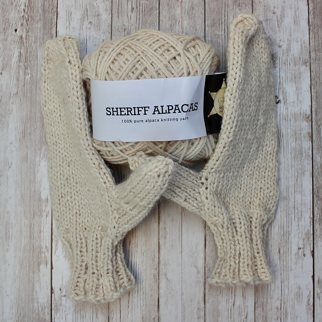 Sheriff Alpaca Mittens