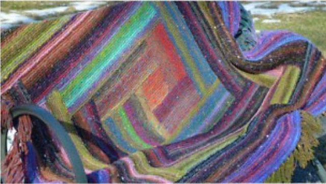 Bonbori Log Cabin Throw