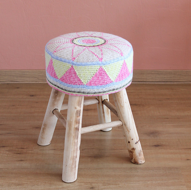 Egyptian Star Flower Stool