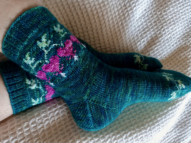 Dicentra Days Socks