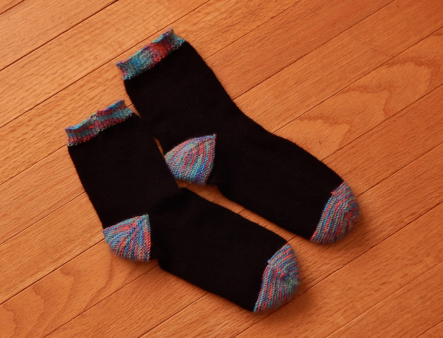 Toe Up Vanilla Ridge Socks