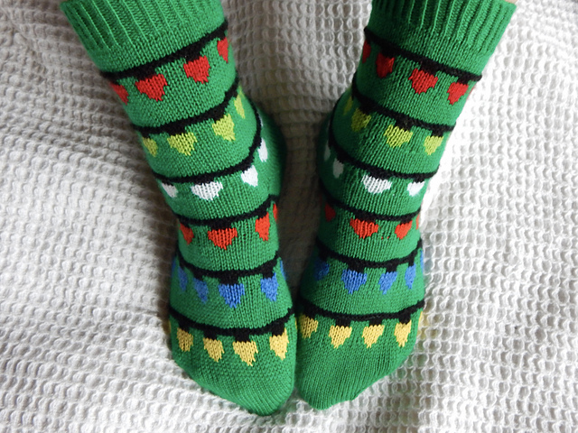 Old Fashioned Twinkle Light Socks