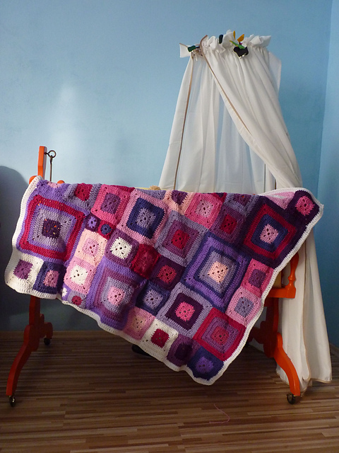 Klimtchen - Crazy Patchwork Baby Blanket