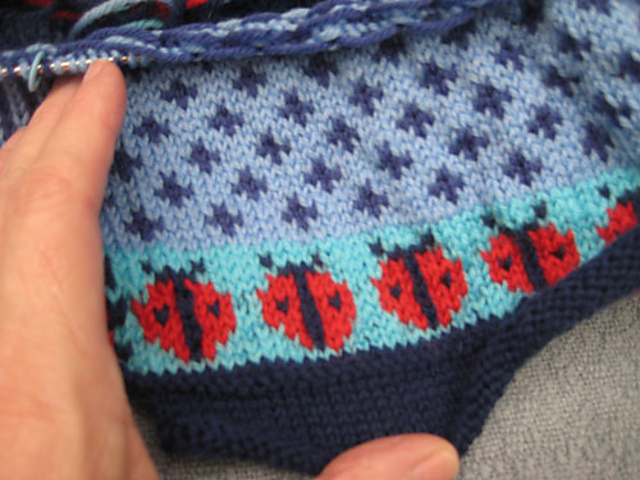 8904B Ladybug Cardigan
