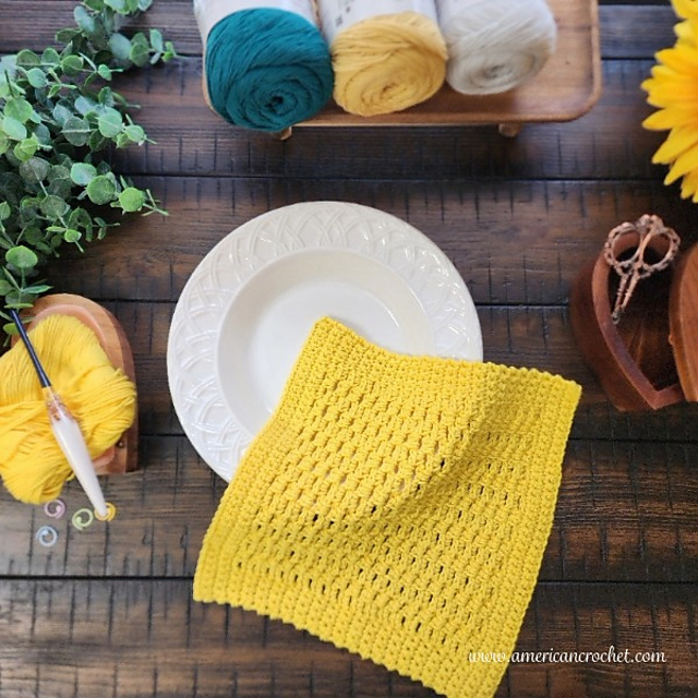 Double Moss Dishcloth