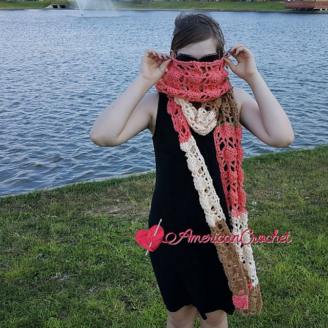 Neapolitan Ice Cream Scarf