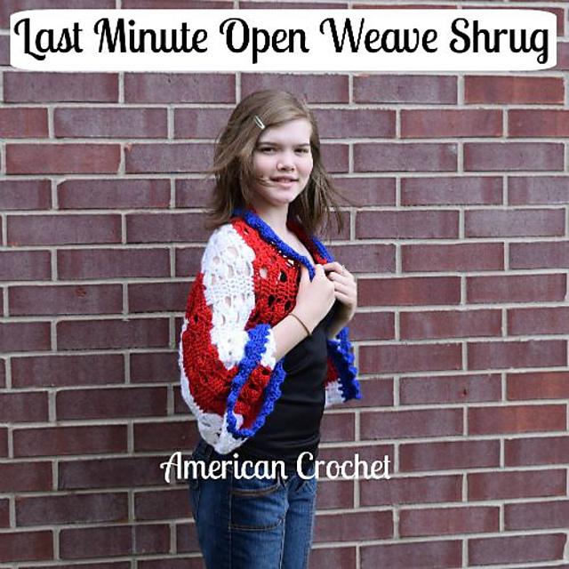 Last Minute Open Weave Shrug