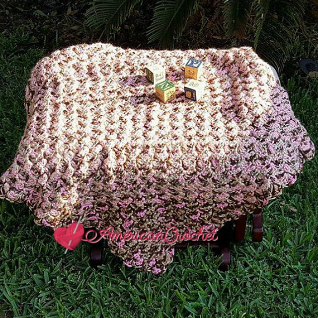 Soft Cherry Steps Baby Blanket