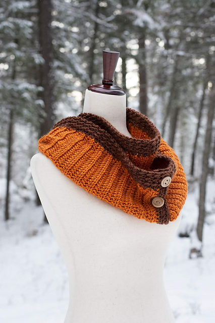 Sable Button Scarf