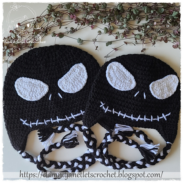 Jack Skellington Earflap Beanie