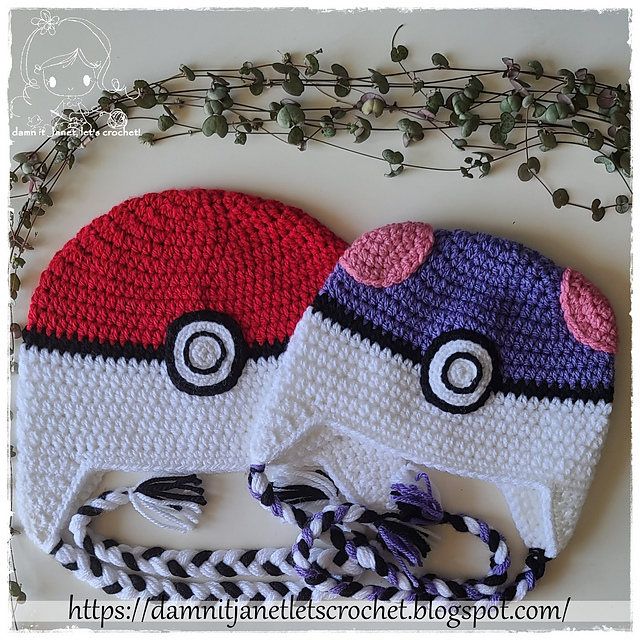 Pokeball Earflap Beanie