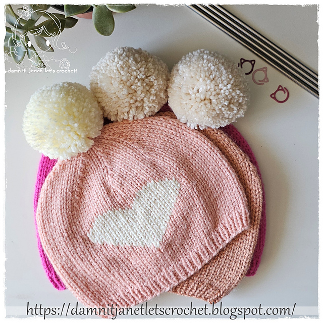 Ravelry: Heart Beanie pattern by Janet Carrillo