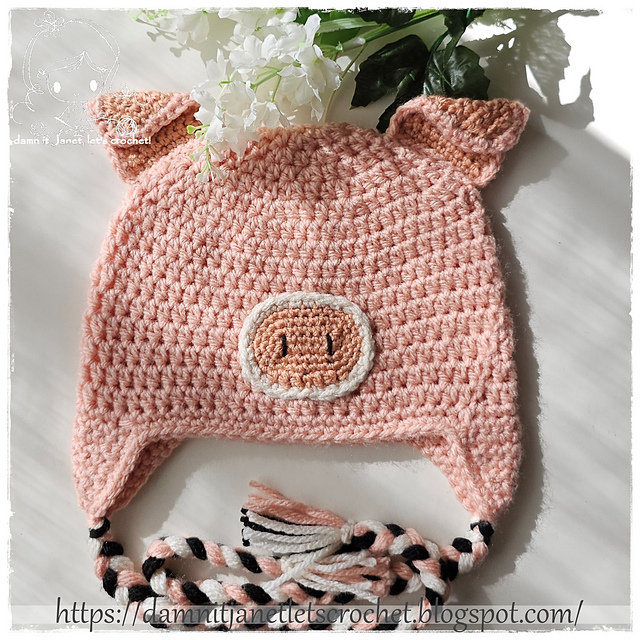 Piggy Earflap Beanie