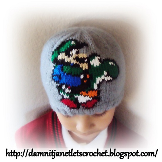 Luigi with Yoshi Beanie