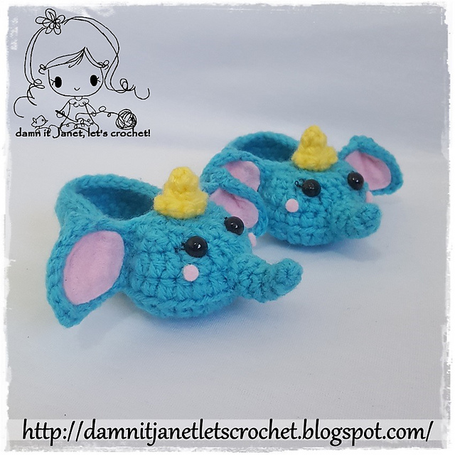 Elephant Baby Booties