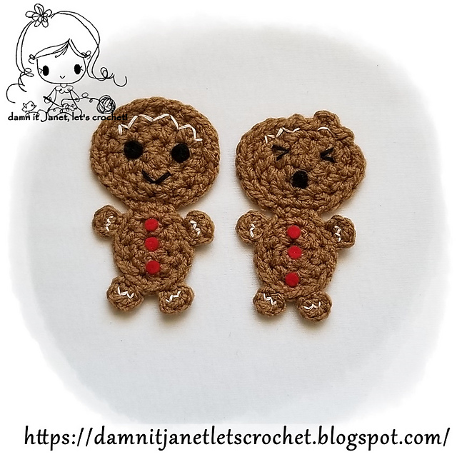 Gingerbread Man Applique