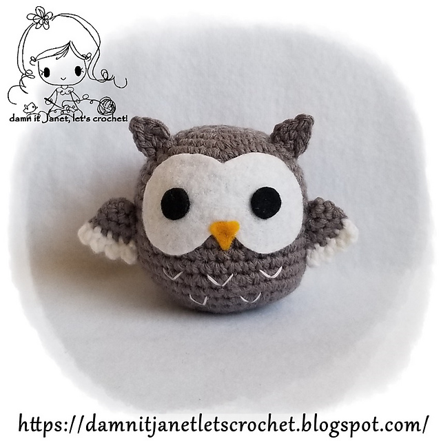 Round Plush Owl