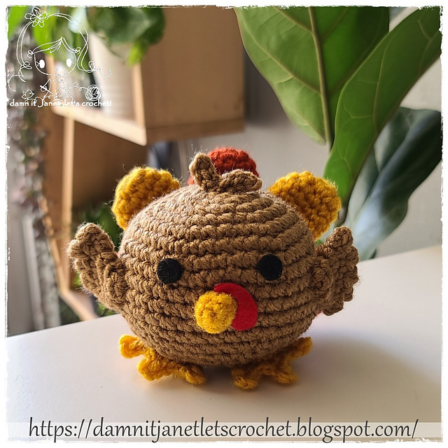 Round Plush Turkey