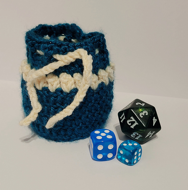 Mini Keychain Dice Bag