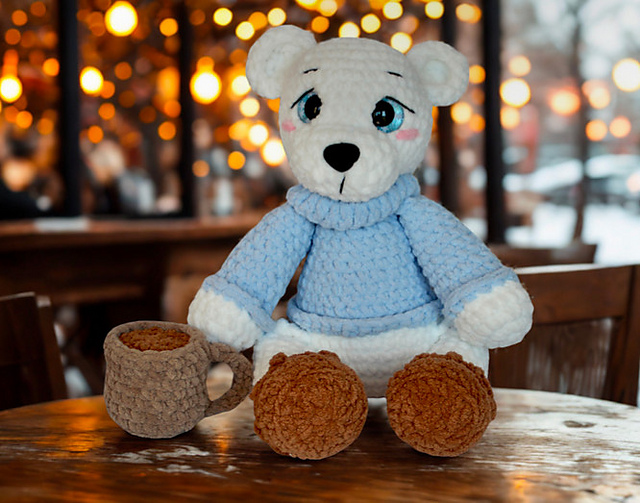 Latte, the Sweater Weather Bear