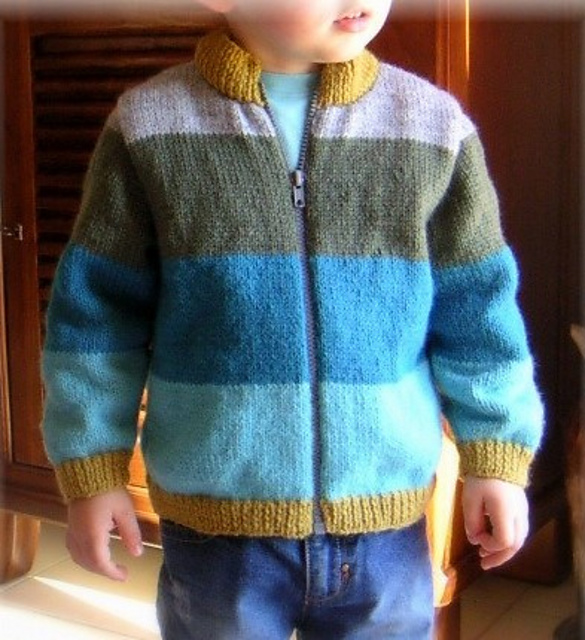 36 - Striped Blouson Jacket
