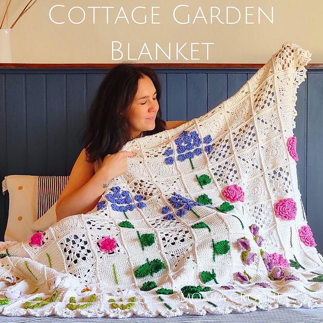 Ravelry: Cottage Garden Blanket pattern by Roseanna Murray